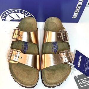 Birkenstock Arizona Soft Footbed- Metallic Copper